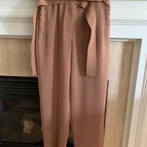 Aritzia Tan High-Waisted Pants